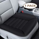 MYFAMIREA Car Seat Cushion Pad for Car Driver Seat Office Chair Home Use Pain Relief Memory Foam Seat Cushion Comfort Seat Protector with Non Slip Bottom Seat Baby Car Seat Cussion Black (1 Pack)