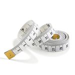 Body Measuring Tape, 2m Dual Sided Tape Measure for Body Measuring, Soft Measuring Tape Ruler for Fabric Tailor and Sewing, White