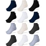 Wiz Socks for Men, Ultimate Premium Cotton Socks, Breathable, Ankle-Length Socks for Men & Women (Unisex), Free Size, Multicolor Pack of 12