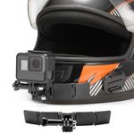 Motorcycle Helmet Chin Mount Kits with Adhesive Curved Pads Compatible with GoPro Hero 13, 12, 11, 10, 9, 8, 7, (2018), 6 5, Hero Black, Session, Xiaomi Yi, SJCAM, Campark & Other Action Camera