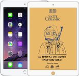 Prime Retail Armour 9H High Definition Edge To Edge Matte Finish Screen Guard for iPad 9.7 inch (2017/2018), Air, Air 2 (White, Full Glue)