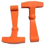 2-Pack Replacement Lid Latches Compatible With Yeti and RTIC Hard Coolers, Designed and Manufactured - Larger, Ergonomically Improved Design That Fits all Yeti Tundra Coolers (Traditional Orange)