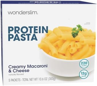 Wonderslim High Protein Pasta, Instant Meal, 5 Servings (Macaroni & Cheese)