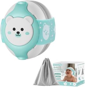 YomauiYee Baby Headphones,Bear Infant Ear Protection Noise Cancelling Headphones for Infants 0-36 Months,Baby Travel Essentials with Carrying Bag Infant Earmuffs for Sleep/Airplane/Outdoor