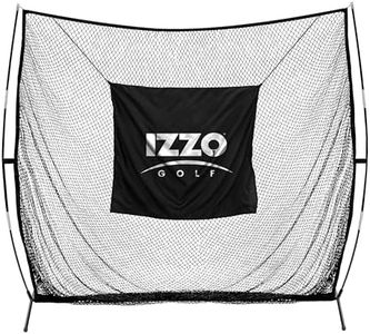 IZZO Golf The Beast Titan 12ft x 10ft Golf Hitting Net - Oversized Home Range Golf Hitting Net for Your Backyard,Black