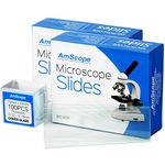 LabStock Microscope Slides, 100 Blank Slides with 100 Cover Glass