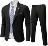 YND Men's Slim Fit 2 Piece Suit, On