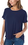Herou Short Sleeve High Low Tops fo