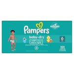 Pampers Baby Dry Diapers Size 6 104 Count