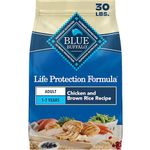 Blue Buffalo Life Protection Formula Adult Dry Dog Food, Helps Build and Maintain Strong Muscles, Made with Natural Ingredients, Chicken & Brown Rice Recipe, 30-lb. Bag