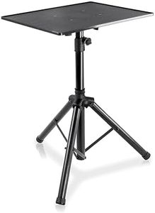 Pyle Laptop Projector Stand, Heavy Duty Tripod Height Adjustable 28" to 41" for DJ Presentations Notebook Computer