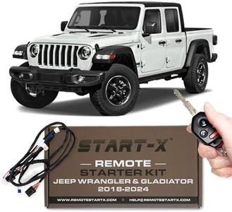 Start-X Remote Starter for Jeep Wrangler & Gladiator Push to Start (All Trims) 2018-2024 Plug & Play || 3X Lock to Remote Start || 10 Minute Install