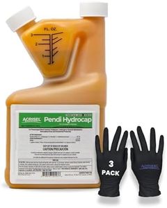 Agrisel Pendi Hydrocap Weed Killer, Pre-Emergent Formula, Effective on 40+ Broadleaf Weeds and Grasses, No-Stain, Mixes Easily, Pet Safe, Includes 3-Pack of Agrisel Protective Gloves, 16 Ounces
