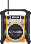 Sangean U4 AM/FM-RBDS/Weather Alert/Bluetooth/Aux-in Ultra Rugged Rechargeable Digital Tuning Radio Yellow