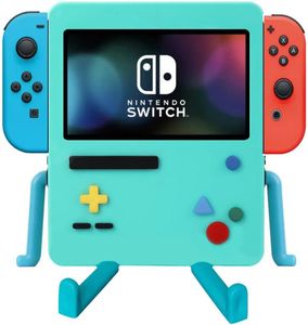 IRISFLY Stand for Nintendo Switch Accessories, USB Portable Dock Playstand for Nintendo Switch OLED Cute Case Decor (Blue)