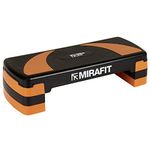 Mirafit 3 Level Aerobic Exercise Stepper Platform - Black/Orange