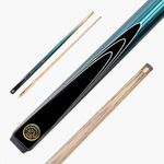 BCE BLUE Pinstripe 2 Piece Ash Snooker Pool Cue - 9.5mm Tip