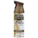 Rust-Oleum 260728 Universal Metallic Spray Paint for Metal, Wood, and Plastic (Antique Brass Finish- 312 Grams)