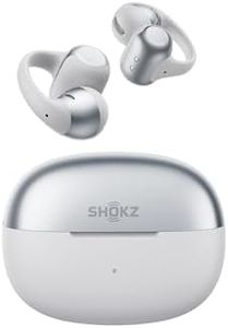 SHOKZ OpenDots 2 Open-Ear Clip-On Earbuds with Upgraded Dolby Audio, 3-Mic Clear Calls, Rich Bass, Up to 40 Hrs of Audio, Wireless Charging, Interchangeable Left/Right Earbuds, IP57, Bluetooth 6.1