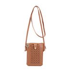 Desence Unisex Mobile Pouch Sling Bag (Brown)