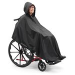 Staveley Wheelchair Rain Cape Poncho Waterproof | Unisex Lightweight Adult Mobility Rain Cape | Protection for Wheelchair & Electric Wheelchair Users