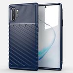 GTBDEKI Phone Case for Galaxy Note 10 Plus Case, Galaxy Note 10+ 5G SM-N975U Case, Carbon Fiber Anti-Scratch Shockproof Flexible Rubber Silicone TPU Back Cover Cases for Samsung Galaxy Note 10+ Blue