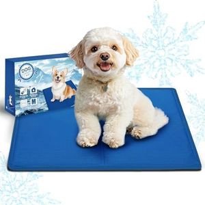 T2Y Dog Cooling Mat 65 * 50cm, Durable Non-Toxic Gel Cool Mat for Dogs and Cats, Durable Grip, Convenient to Carry, No Water or Electricity Require, Must-Have for Hot Summer to Keep Pets Cool