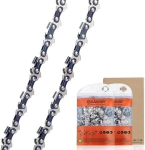 Savior 12 Inch(30 cm) Chainsaw Chain for Dewalt DCM565N, for Ryobi OCS1830, 45 Links .043" Gauge 3/8" LP Low-Kickback Chains Compatible with Bosch AKE 30 S and More, 2-Pack