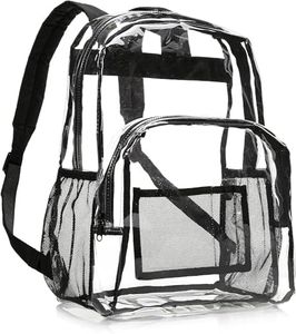 Amazon Basics School Backpack, Clear, School Backpack