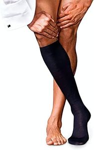 Falke, Men's, No. 6 Finest Merino & Silk Knee, Dark Navy, 39-40 (US 6.5-7.5)