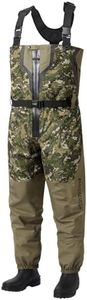 BASSDASH VORTEXIS Men’s Zippered Breathable Chest Waders Boot Foot | Stocking Foot, Waterproof, Lightweight For Fly Fishing, Hunting