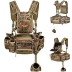 NEW VIEW Hunting Fanny Waist Pack for Men, Camo Waist Pack for Hunter, Fanny Hunting Backpack with Rifle & Bow Holder, Upgrade
