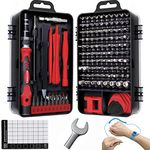 FANACAN 140in1 Precision Screwdriver Set Small Screwdriver Bit Set for DIY Electronic Repairs - Mini Computer Repair Tool Kit - Micro PC, Laptop, iPhone, MacBook Repairing Tools with Case (Red)