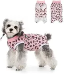 FEimaX Dog Surgery Recovery Suit Female and Male Spay with Pee Hole, Pet Body Suits for Puppy After Spayed, Neuter Surgical Onesie for Small and Medium Dogs Cats, Alternative Bandages E-Collar & Cone