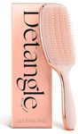 Detangling 9 Row Curly Hair Brush for Wet or Dry Styling & Shaping - Detangle Hair Brush Smooth Brush For Curly Hair Women 3c 4c Hair, Rose Gold