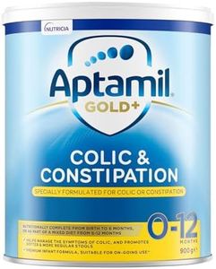 Aptamil Gold+ Colic and Constipation Baby Infant Formula, Nutritionally Supports Infants with Colic or Constipation, Unique Formulation with Broken Down Protein, From Birth to 12 Months, 900g