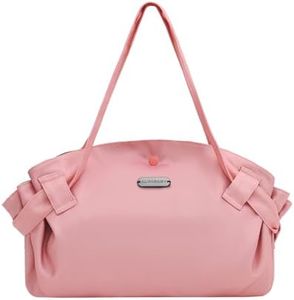 ALVABABY Large Waterproof Blanket Bag,Pink Shoulder Bags for Women, Cute Hobo Tote Handbag,Cloth Diaper Wet Bags,Multi-functional Organizer Bags, Travel Beach Yoga Gym Bag