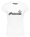 Hangout Hub Girl's Round Neck Regular Fit T-Shirt Princess (White;Girls 12-14 Yrs ;) Pack Of 1 Kids Family T-Shirts, 12-14 Years