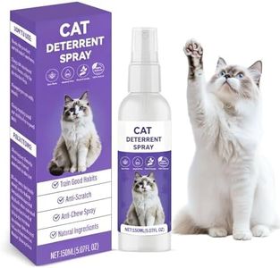 QHZ Bitter Apple Spray for Cats, Natural Bitter No Chew Training Spray for Cats & Dogs, Indoor & Outdoor Pet Deterrent to Stop Scratching, Chewing & Biting on Couch, Curtains, Plants, 150ml