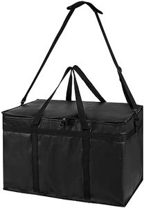 musbus Borsa isolata per la consegna di cibo con cerniera YKK, grande borsa per catering commerciale per il trasporto di alimenti - Borsa termica per alimenti caldi e freddi