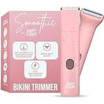 HAPPY CURVES Smoothie Bikini Trimmer - Electric Razor for Women, Waterproof Hair Trimmer with Adjustable Guards, Personal Shaver for Pubic Hair, Ladies Intimate Shaver and Body Hair Trimmer (Guava)