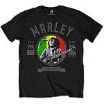 Bob Marley Men's Roots, Rock, Reggae T - Shirt Black, X (Manufacturer Size:X-Large), Black, XL