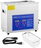 VEVOR Commercial Ultrasonic Cleaner 6L Professional Ultrasonic Cleaner 40kHz with Digital Timer&Heater 110V Excellent Cleaning Machine for Watch Instruments Industrial Parts Excellent Cleaner Solution