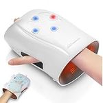 Snailax Hand Massager with Heat, Vibration, Wireless Hand Massager for Finger, Mother's Day Gifts for women,Birthday Gifts(White)