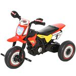 HOMCOM Toddler Pedal Motorcycle Kids Ride On Tricycle Early Learning w/Music Lights Handlebar Stickers Exercise Boys Girls Gift for Kids 18-36 Months Red