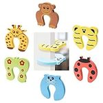 Safety Door Stoppers, Door Stoppers for Kids, 6 pcs Door Slam Stopper, Door Anti Slam, Foam Door Stoppers Top of Door, Door Finger Guards, Foam Door Stoppers Kids, Door Safety for Children