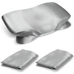 2 Pack Satin Pillowcase for Zelimun Cervical Pillow, Contour Pillow Case Cover, Smooth & Soft Pillowcase for Sleeping Pillow, Grey Pillow Cover with Zipper