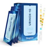 Diagnox 10-in-1 Urine Test Strips - Individually Packaged and Longer Utility Life - 30 Tests for Ketone, Blood, Protein, Nitrite, Leukocytes, Glucose, Specific Gravity, pH, Urobilinogen, Bilirubin