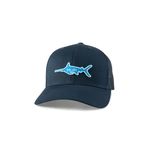 HUK Men's Trucker, Anti-Glare Snapback Fishing Hat Baseball Cap, Marlin Patch-Naval Academy, One Size