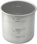 Daiso Japanese Rice Measuring Cup(180cc = 1 Gou Cup) Stainless Steel